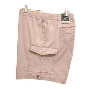 George's Pull On Cargo Shorts Gorpcore Men XL (40-42) Elastic Waist Gray Pockets